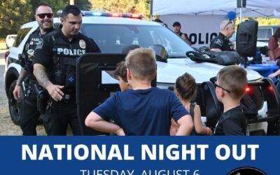 Save the date: National Night Out is Tuesday, August 6!